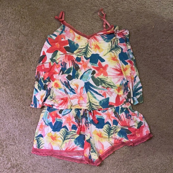 Gillian & O’Malley Matching shorts pajama set - Picture 1 of 4